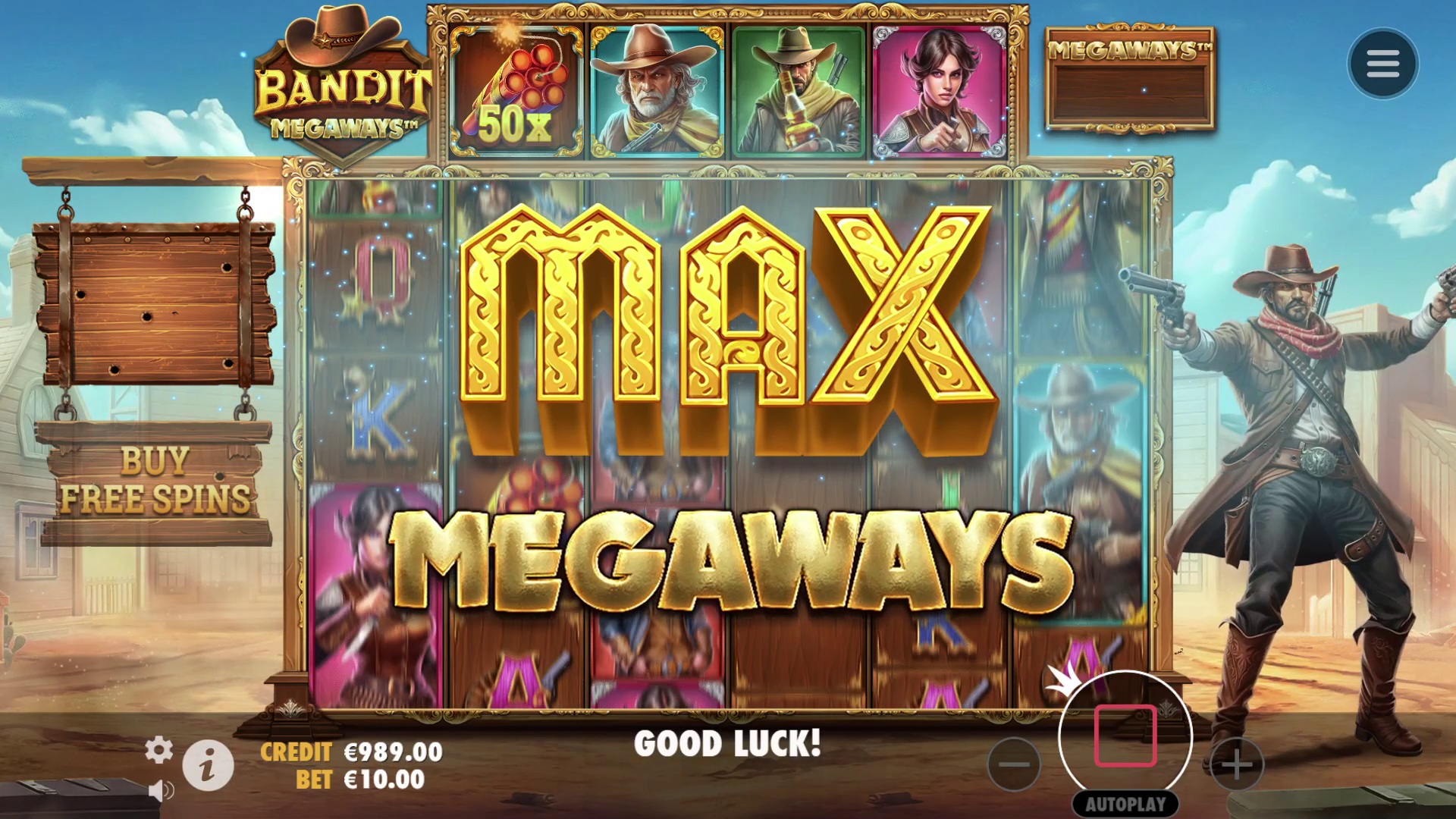 Bandit Megaways™ - screenshot with slot description 6